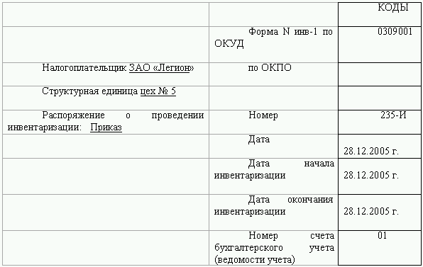 выписка из баланса основных средств образец