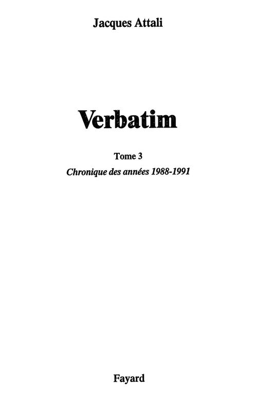 Verbatim III