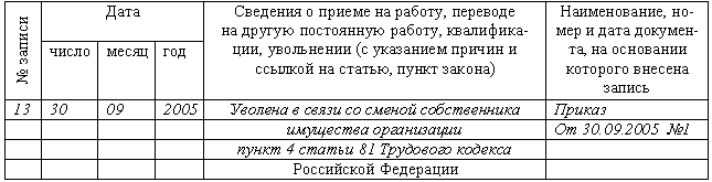 Трудовая книжка